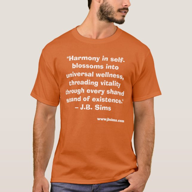 JB Sims Universal Harmony Tee - Eco-Inspired (Front)