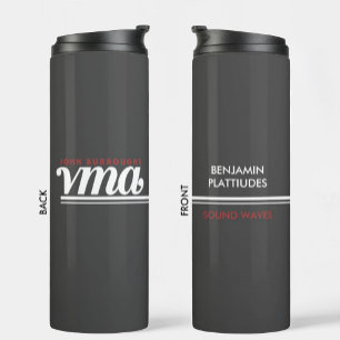 JBHS VMA Black with White Logo Customizable Thermal Tumbler