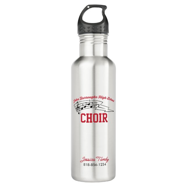 JBHS VMA Personalized Name with Custom Choir 710 Ml Water Bottle (Front)