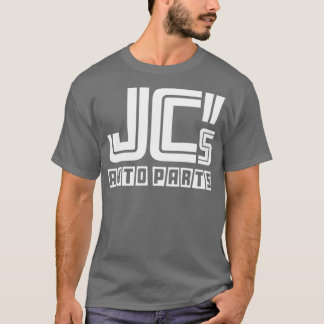 JC Auto Parts SingleSided White on Solid Colour T-Shirt