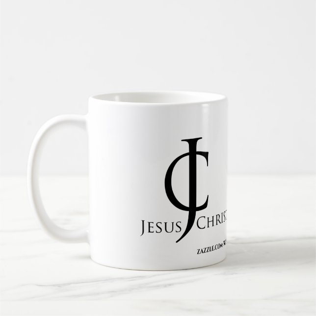 JC Jesus Christ Logo Customise it Coffee Mug (Left)