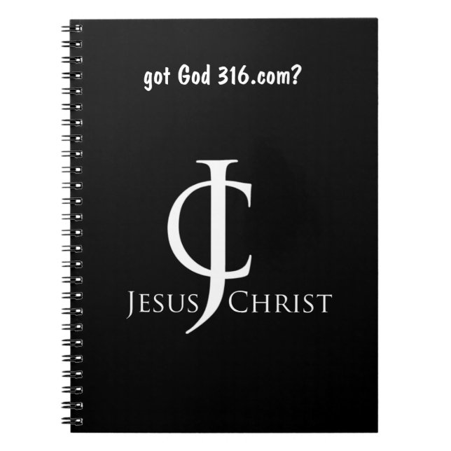 JC (Jesus Christ) Logo gotGod316.com Notebook (Front)