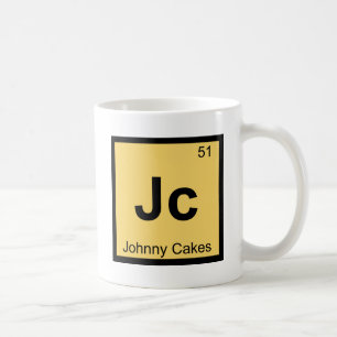 Jc - Johnny Cakes Chemistry Periodic Table Symbol Coffee Mug