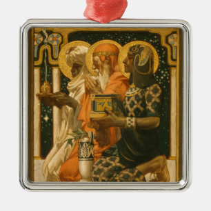 JC Leyendecker Three Wise Men Vintage Christmas Metal Tree Decoration