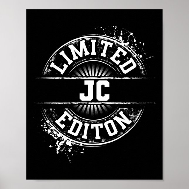 Jc Limited Edition Funny Personalised Name Joke Gi Poster (Front)