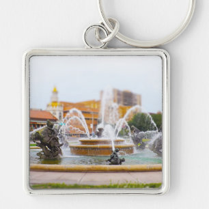 JC Nichols Fountain Country Club Plaza KC Key Ring