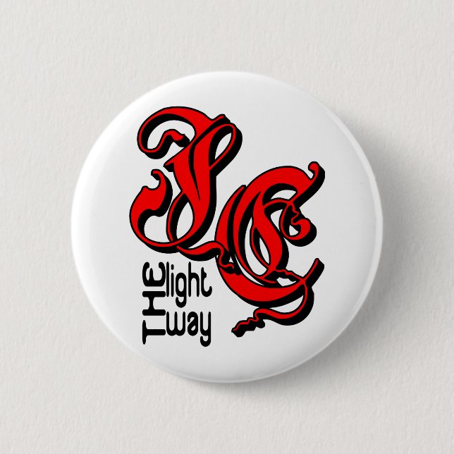 JC The Way Christian 6 Cm Round Badge (Front)