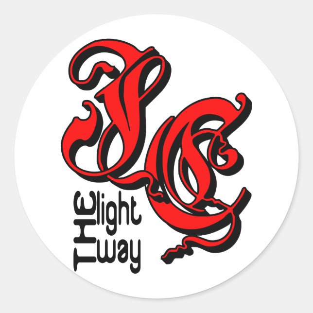 JC The Way Christian Classic Round Sticker (Front)