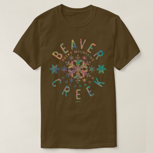 JCombs Beaver Creek, Colorado, Snow 341 T-Shirt (Design Front)