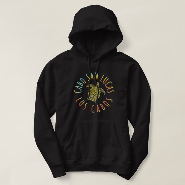 JCombs Cabo San Lucas, Mexico, Sea Turtle (2-Sided Hoodie (Design Front)