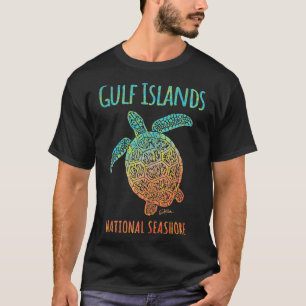 JCombs Gulf Islands National Seashore, Sea Turtle, T-Shirt
