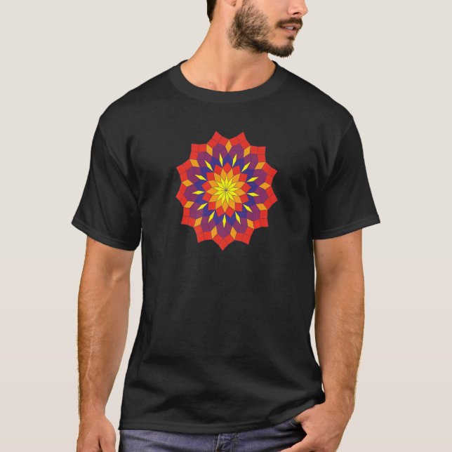 JCombs Ornamental Tiling Pattern Mandala Premium T-Shirt (Front)