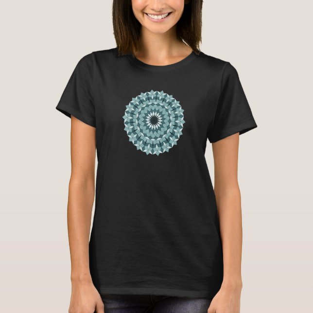 JCombs Ornamental Tiling Pattern Mandala T-Shirt (Front)
