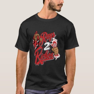 Jd 4 Red Thunder Rags 2 Riches Red Thunder 4S Matc T-Shirt