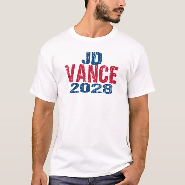 JD Vance 2028 (dis) T-Shirt (Front)
