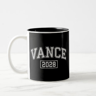 JD Vance 2028 President Election Campaign Vance  Two-Tone Coffee Mug