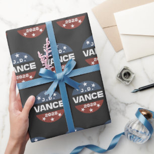 JD Vance 2028 Vance 2028 Retro Election J.D. Vance Wrapping Paper