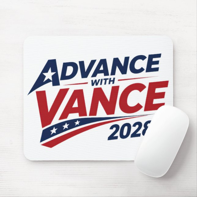 JD Vance For Election 2028 Mouse Mat (With Mouse)