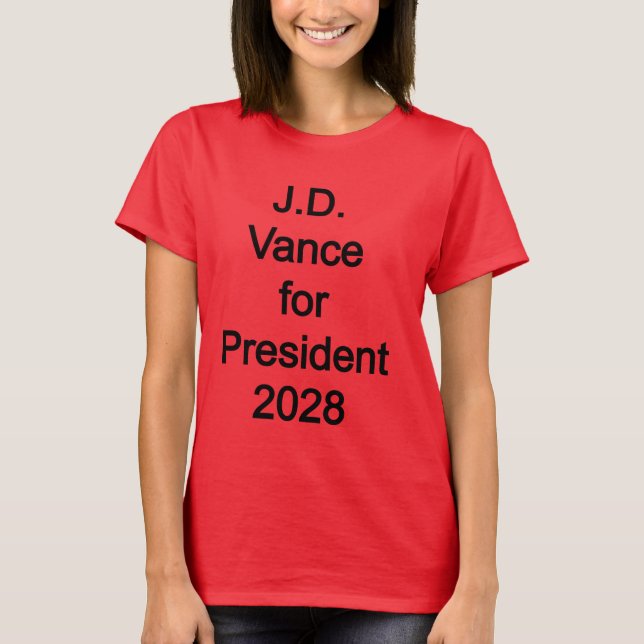 JD Vance for President 2028 T-Shirt (Front)