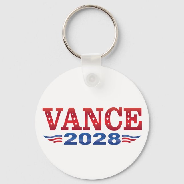 JD Vance President 2028 (bs) Key Ring (Front)