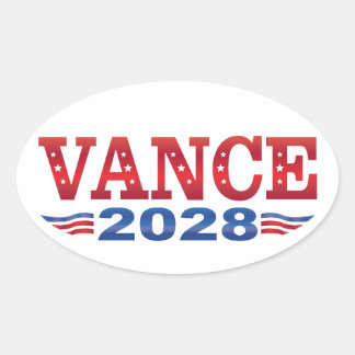 JD Vance President 2028 (bs) Oval Sticker