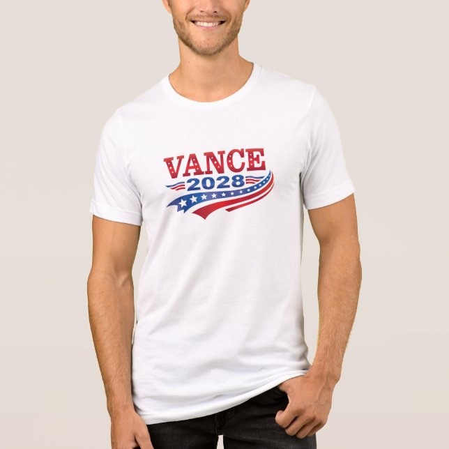 JD Vance President 2028 Tri-Blend Shirt (Front)