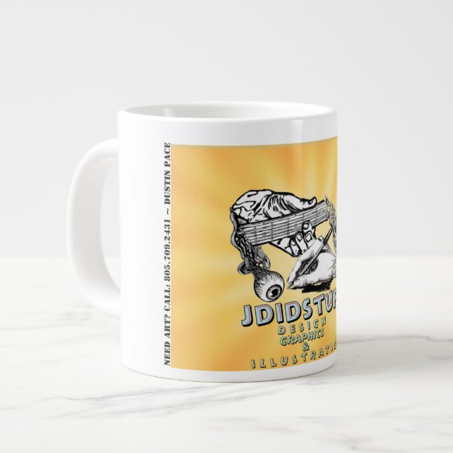 JDiDStuff Jumbo Coffee Mug (Front Left)