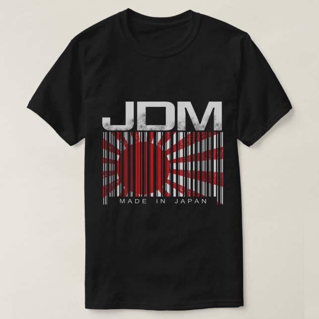 JDM Barcode Made in Japan Motorsport Mens   T-Shirt (Design Front)