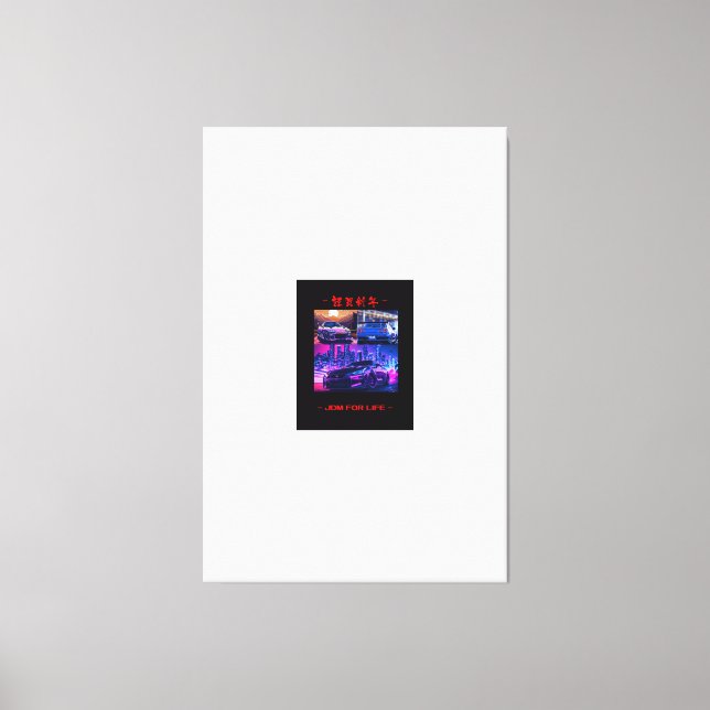 JDM Car Collection Canvas Print Wall Art (Front)