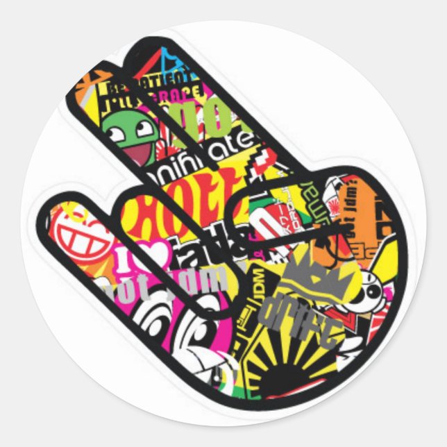 Jdm Classic Round Sticker (Front)