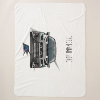 jdm rally car sherpa blanket