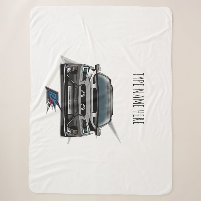 jdm rally car sherpa blanket (Front)