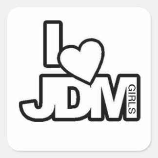 jdm square sticker