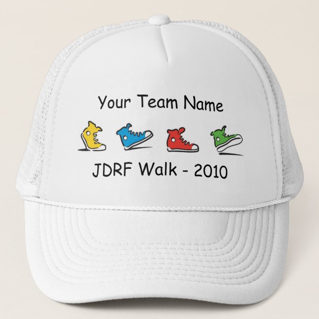 JDRF Walk team trucker hat 2010 (Front)