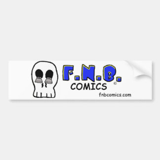JD's skull with FNBcomics Logo Bumper Sticker