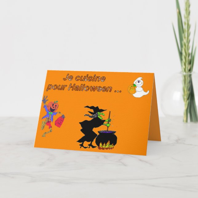 Je cuisine pour Halloween - Card (Front)