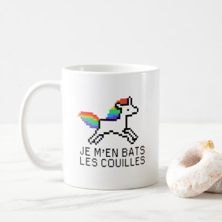 Je m'en bats les couilles coffee mug