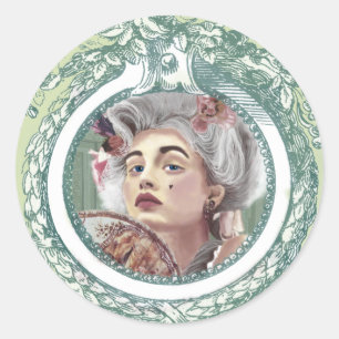 Je Ne Regrette Rien Round sticker