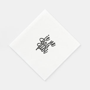 "Je Ne Sais Quoi" French Quote Napkin