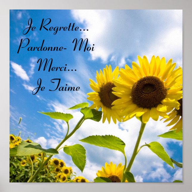 Je Regrette...Pardonne- Moi , Je Taime Poster (Front)
