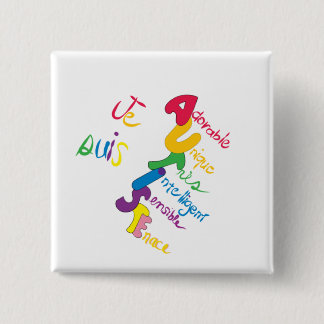 Je Suis Autiste 15 Cm Square Badge