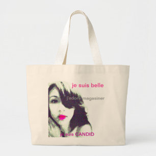 Je suis Candid Large Tote Bag