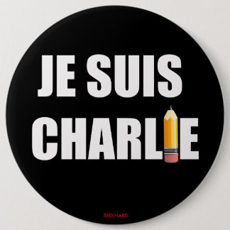 JE SUIS CHARLIE 6 CM ROUND BADGE
