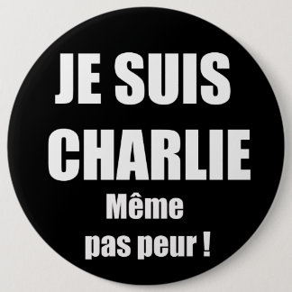 je suis charlie 6 cm round badge