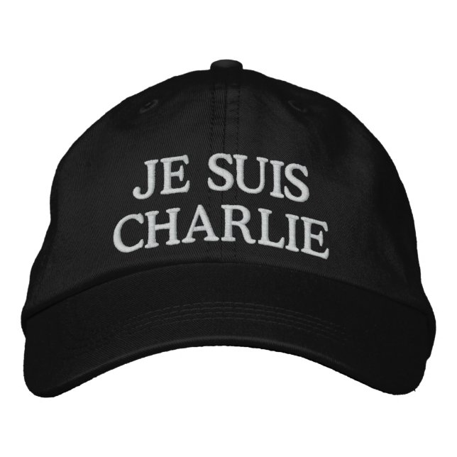 JE SUIS CHARLIE EMBROIDERED HAT (Front)