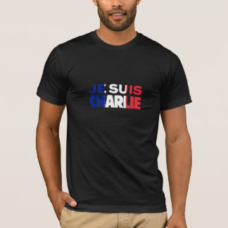 Je Suis Charlie -I am Charlie- Tri-Colour of T-Shirt