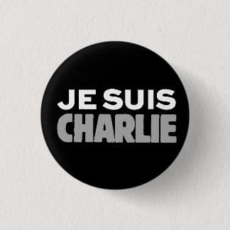 Je Suis Charlie-I am Charlie-Universal Slogan 3 Cm Round Badge