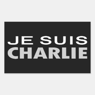 JE SUIS  CHARLIE - national unity people Rectangular Sticker