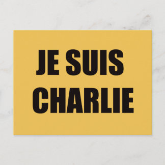 JE SUIS CHARLIE POSTCARD