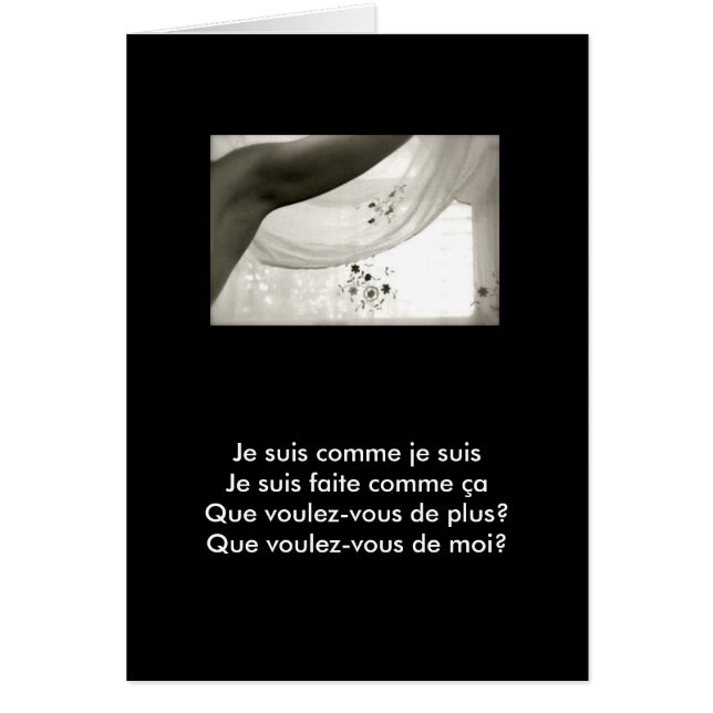 Je Suis Comme Je Suis (Front)